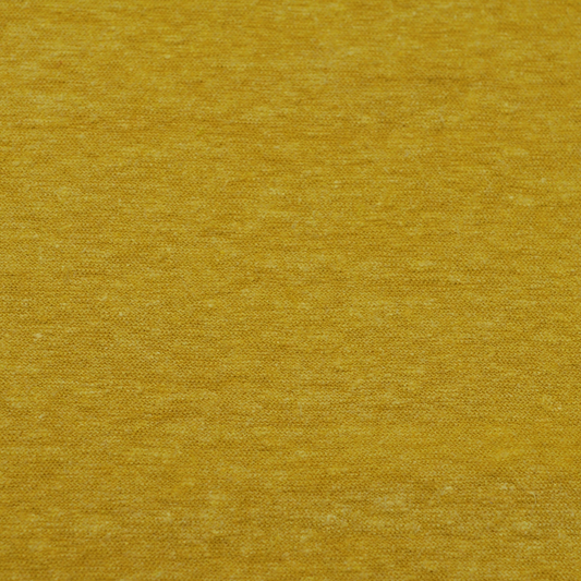 55% Turkish Hemp 45% Organic Cotton Single Jersey - Soft Honey Mustard (2SP544)
