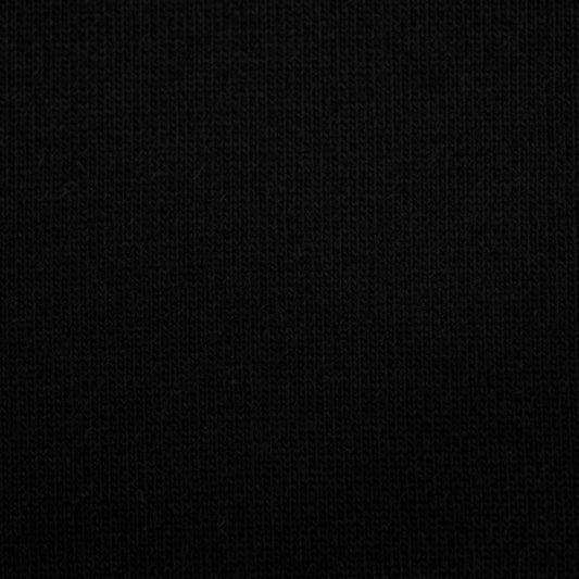 100% Organic Cotton Fleece - Black (2FT017)