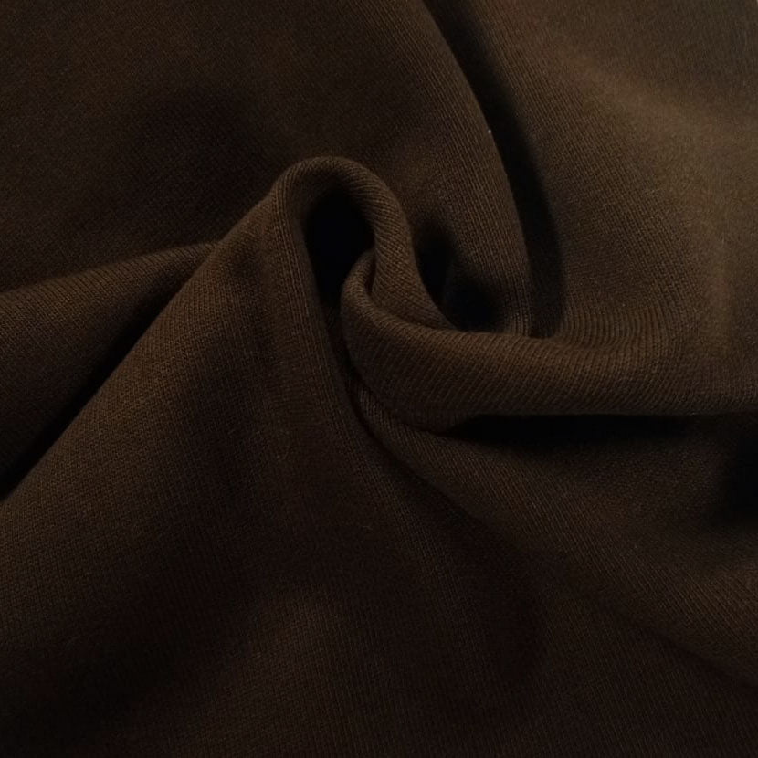 100% Organic Cotton Fleece - Chocolate (2FT017)