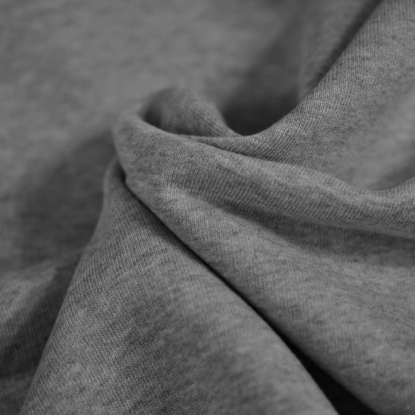 100% Organic Cotton Fleece - Grey Melange (2FT017)