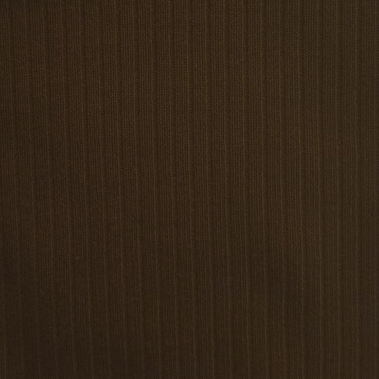 100% Organic Cotton Rib Knit - Chocolate (2RB205)