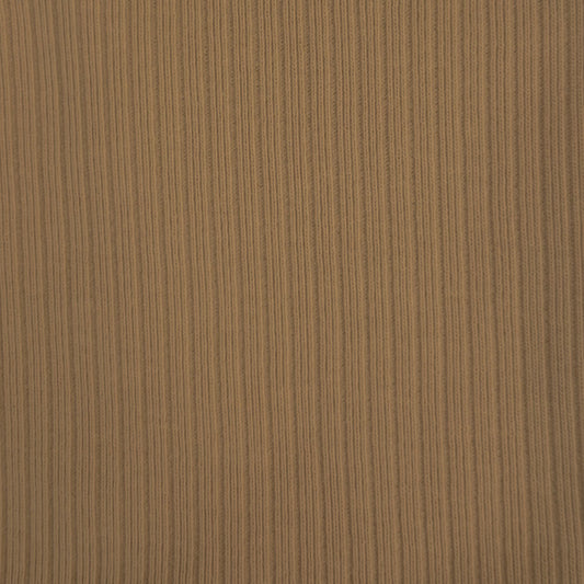 100% Organic Cotton Rib Knit - Latte (2RB205)