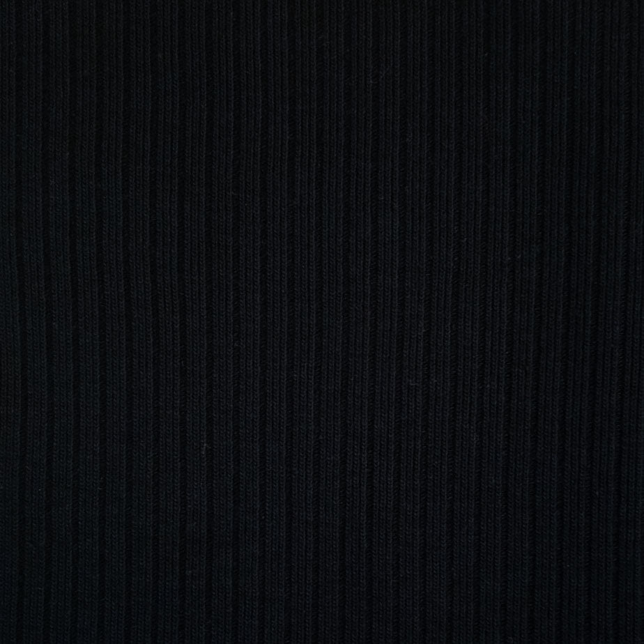 100% Organic Cotton Rib Knit - Navy (2RB205)