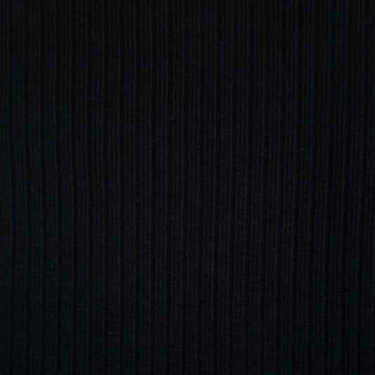 100% Organic Cotton Rib Knit - Navy (2RB205)
