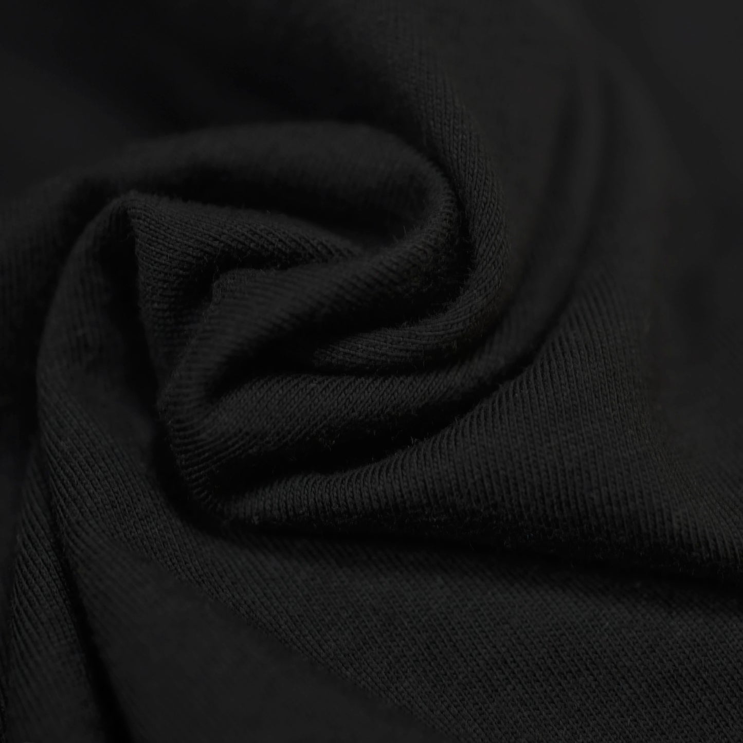 100% Organic Cotton Single Jersey - Black (2SP029)