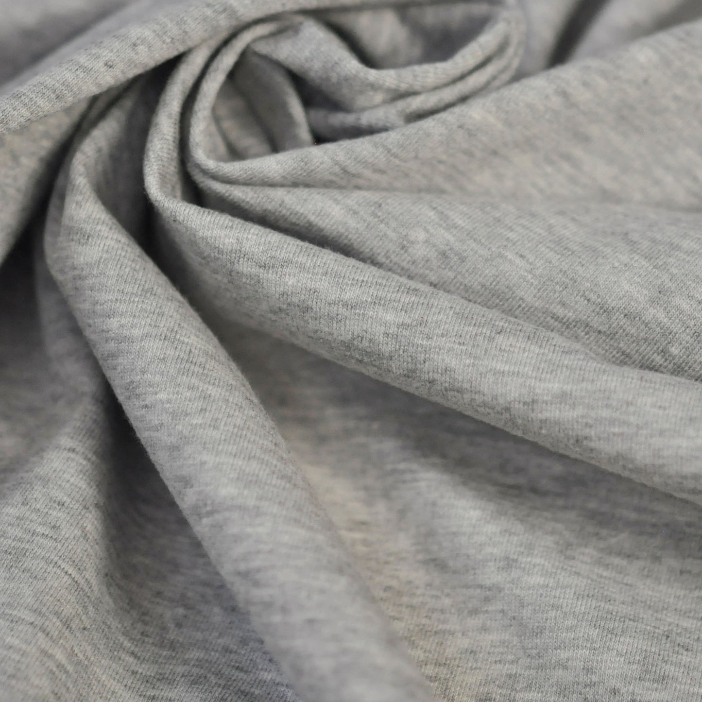 95% Organic Cotton, 5% Elastane Single Jersey - Grey Melange (2SP081)