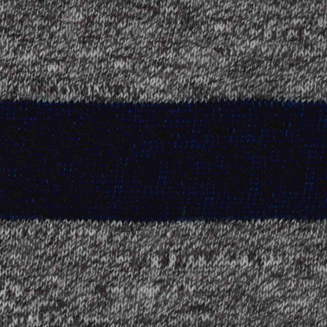 100% Organic Cotton Single Jersey - Denim Grey Melange Stripe (2SP322)