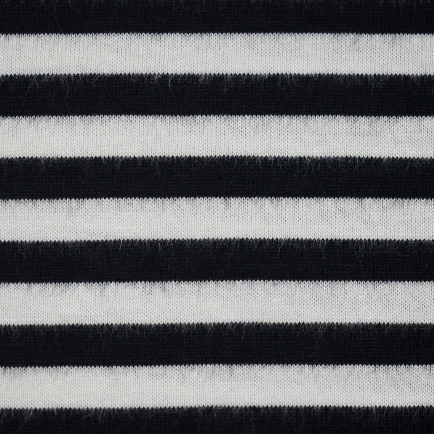 100% Organic Cotton Single Jersey - Black/White Stripe (2SP206)
