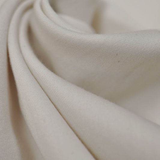 100% Organic Cotton Sateen - Ivory (4DN005)