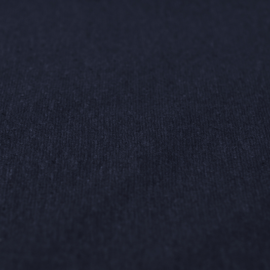 55% Turkish Hemp 45% Organic Cotton Single Jersey - Night Blau (2SP544)