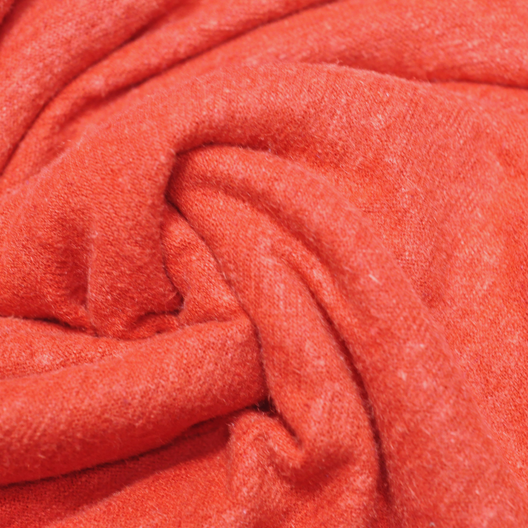 55% Turkish Hemp 45% Organic Cotton Single Jersey - Chilly Red (2SP544)