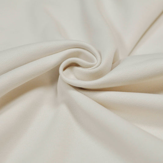 100% Organic Cotton Fleece - Ivory (2FT017)