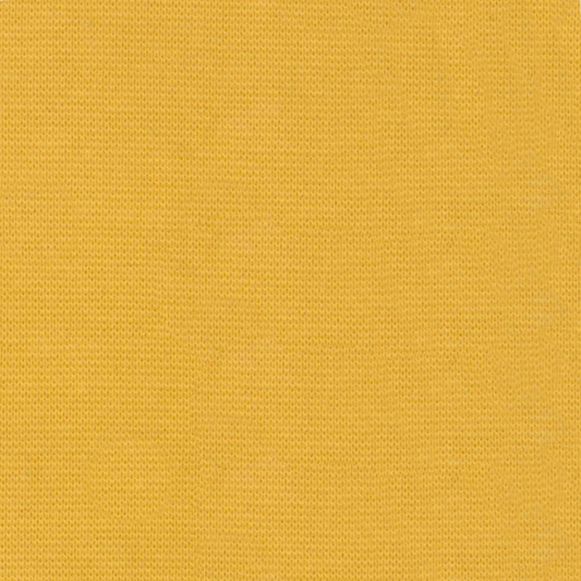 95% Organic Cotton, 5% Elastane Rib Knit - Honey Yellow (2RB034)