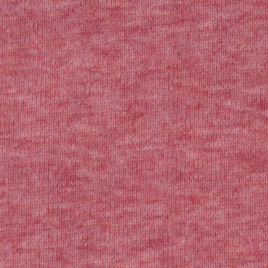 100% Organic Cotton Rib Knit - Persian Red Melange (2RB152)