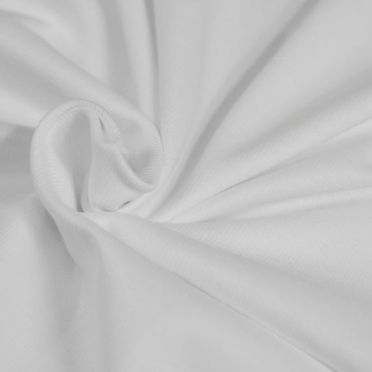 95% Organic Cotton, 5% Elastane Rib Knit - Bright White (2RB172)