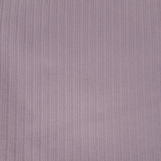 100% Organic Cotton Rib Knit - Lilac (2RB205)