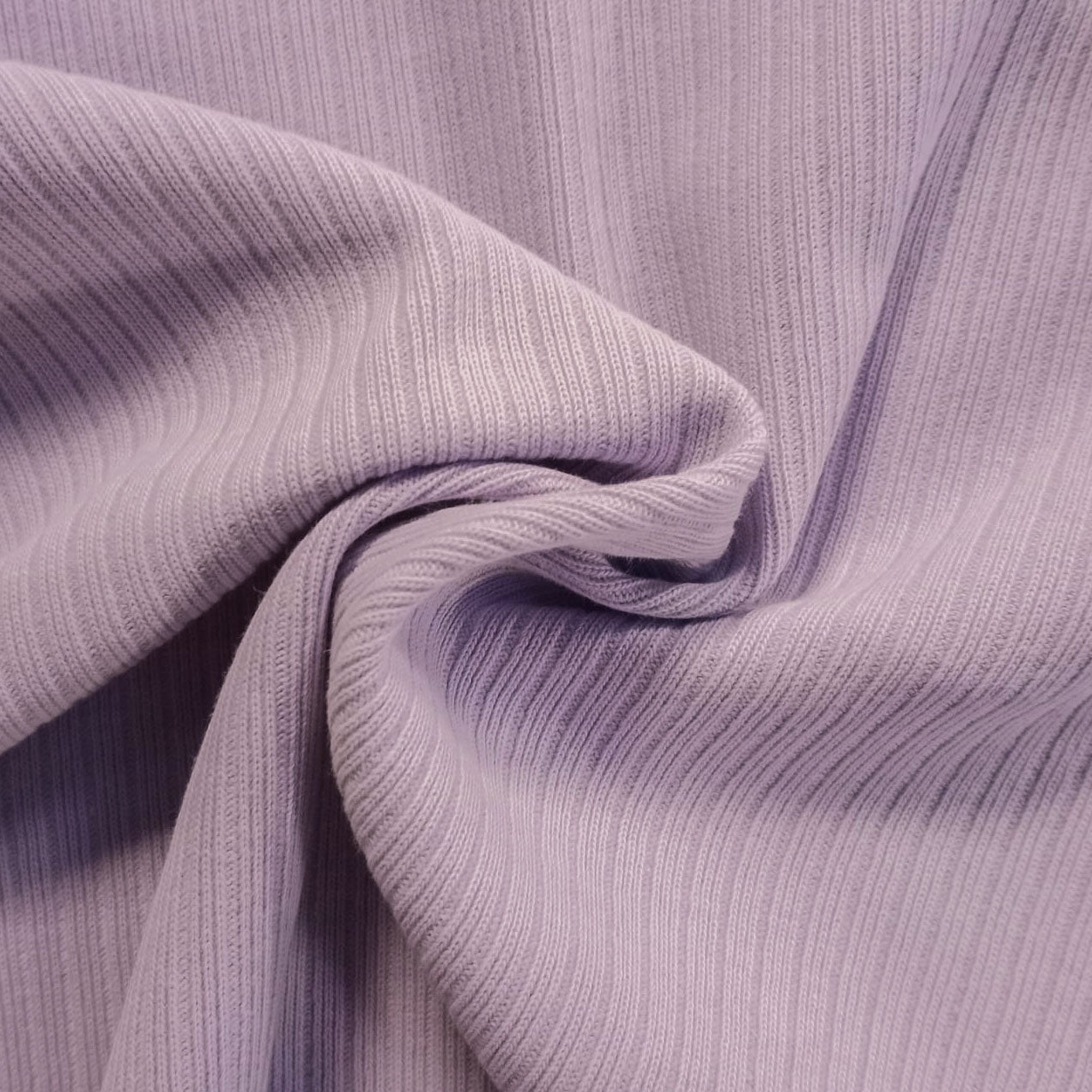100% Organic Cotton Rib Knit - Lilac (2RB205) – Manifutura - Your  Sustainable Textile Partner
