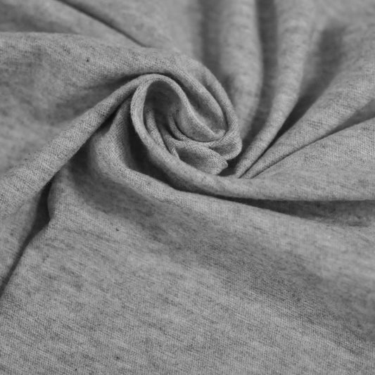 100% Organic Cotton Single Jersey - Grey Melange (2SP021)