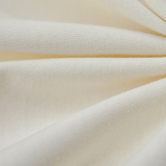 100% Organic Cotton Single Jersey - Ivory (2SP021)
