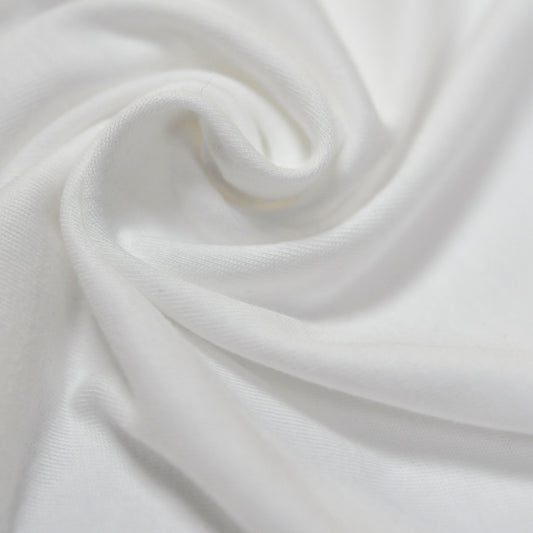 100% Organic Cotton Single Jersey - Bright White (2SP021)