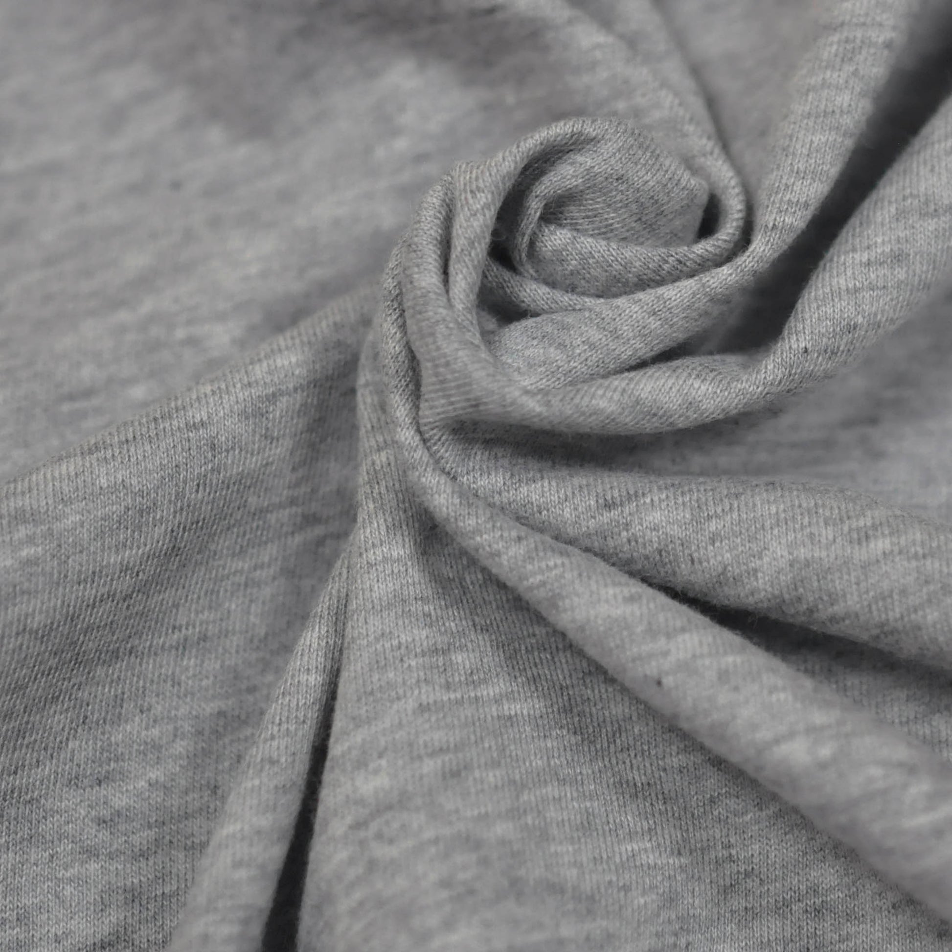 Organic Crossweave Cotton Fabric - Grey Marl