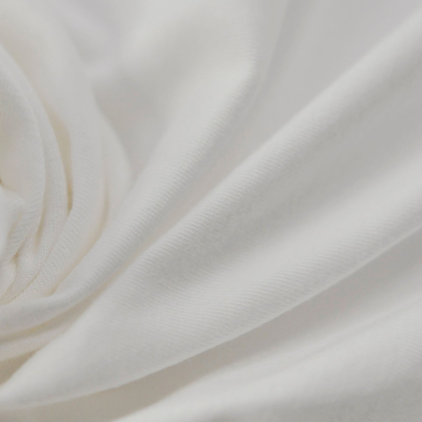 95% Organic Cotton, 5% Elastane Single Jersey - Bright White (2SP060)
