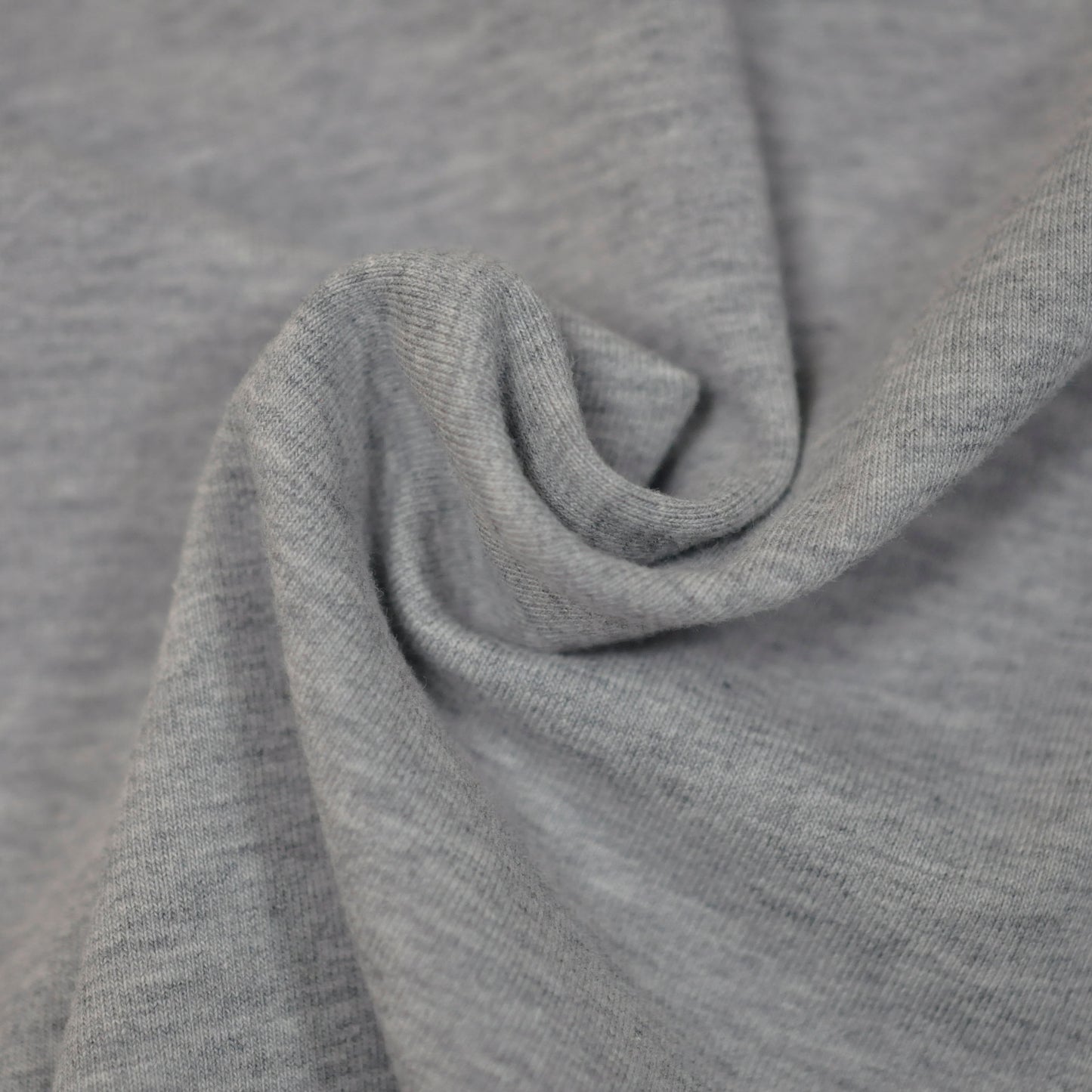 95% Organic Cotton, 5% Elastane Single Jersey - Grey Melange (2SP060)