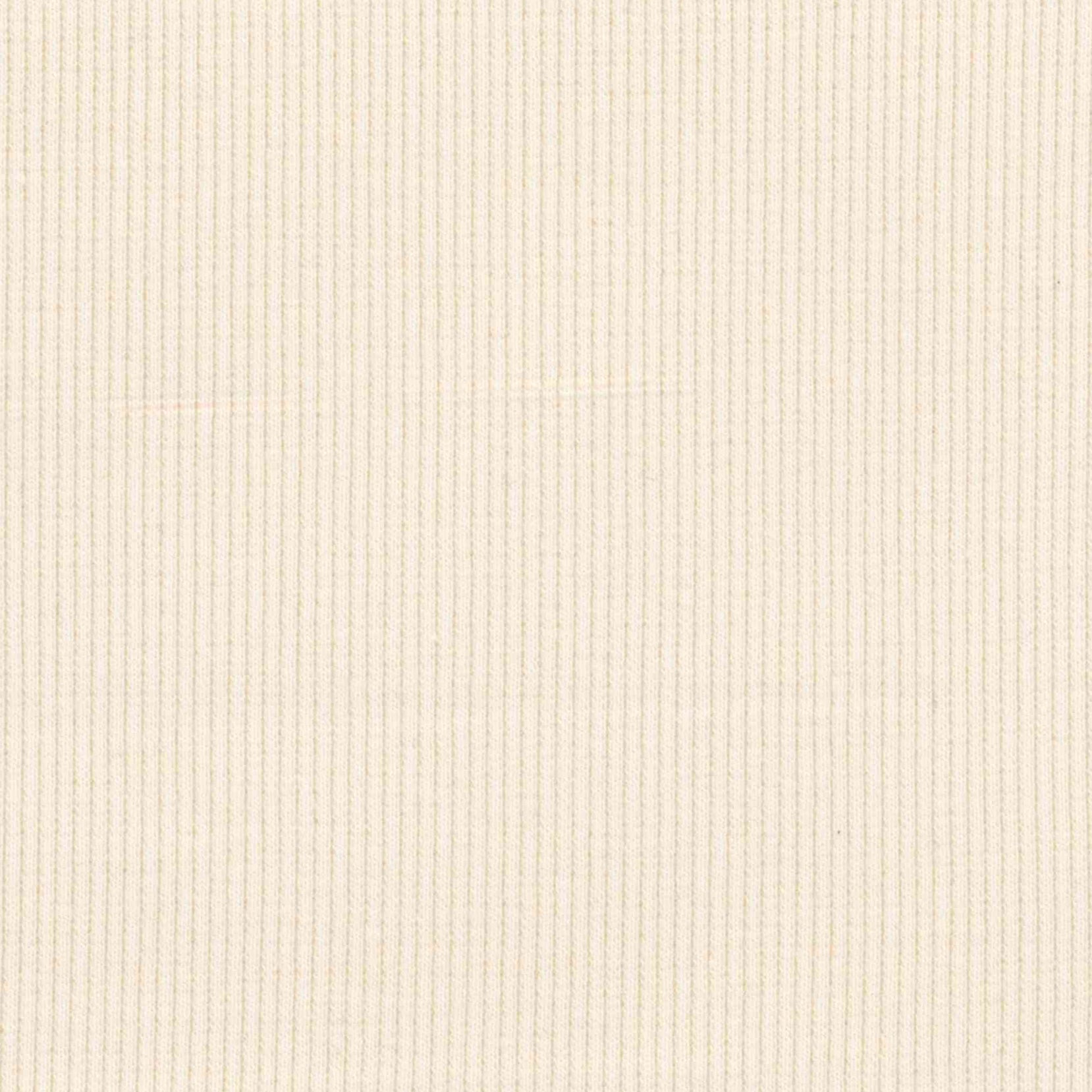 95% Organic Cotton - 5% Elastane Rib Knit - Ivory (2RB172)
