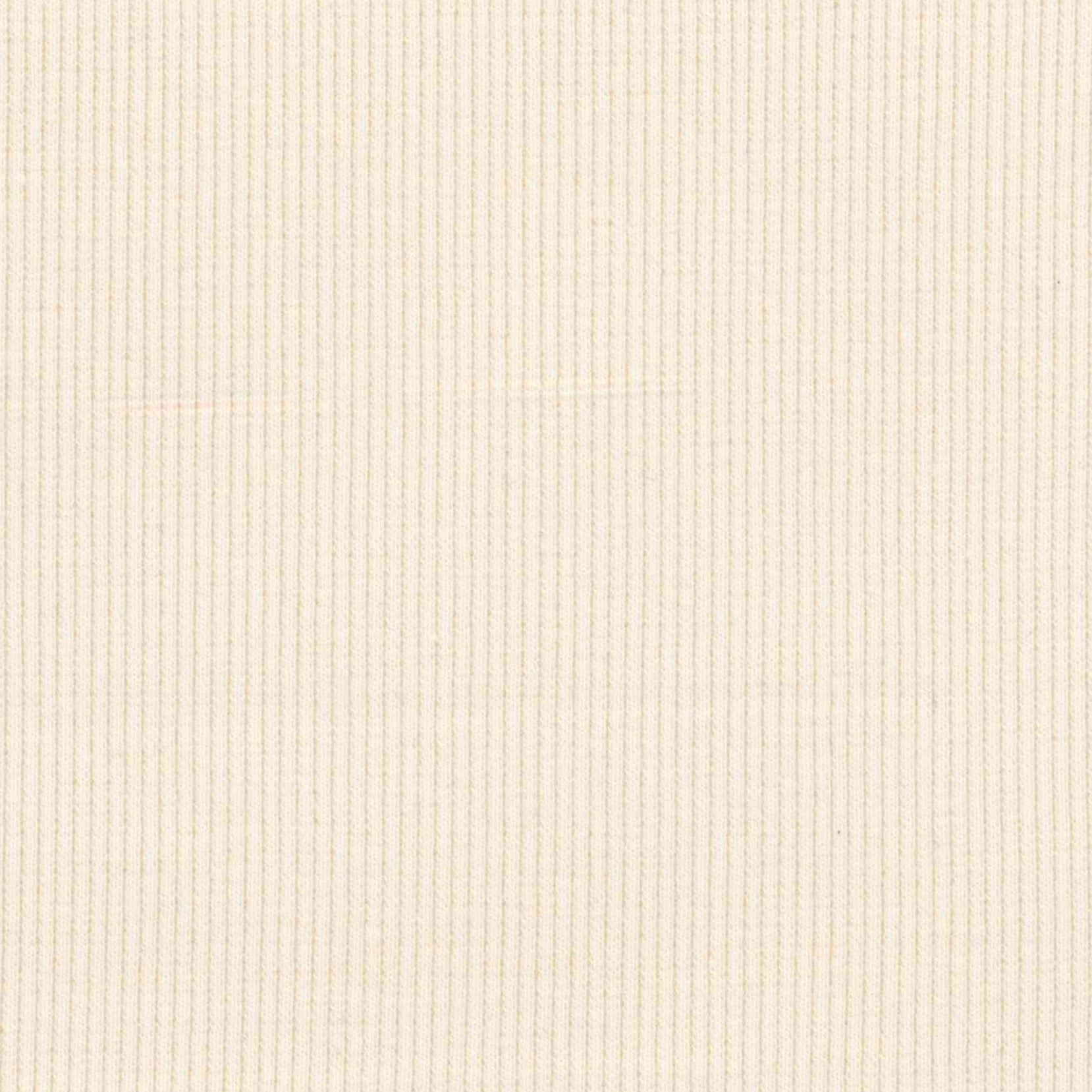 95% Organic Cotton - 5% Elastane Rib Knit - Ivory (2RB172)