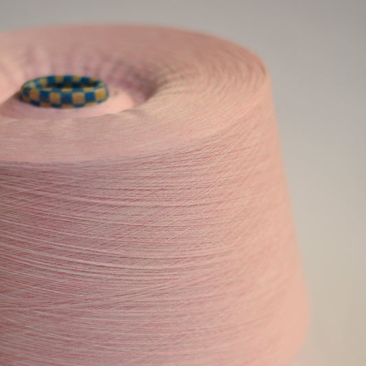 100% Organic Cotton Yarn - Pink Heather Sequin Logo Bros B0475 Melange (8PN035)