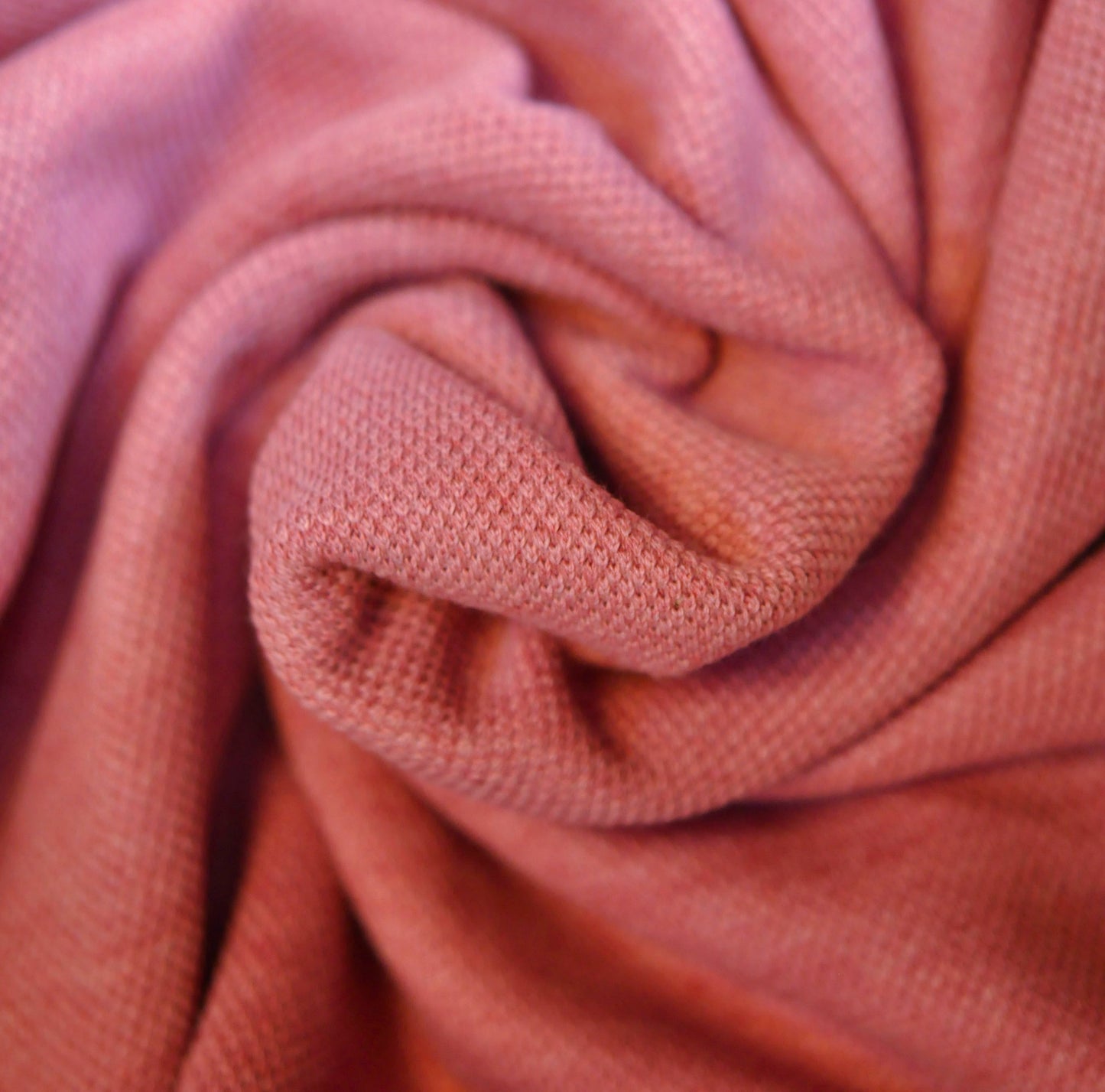 100% Organic Cotton Fleece -  Persian Red Melange (2FT145)